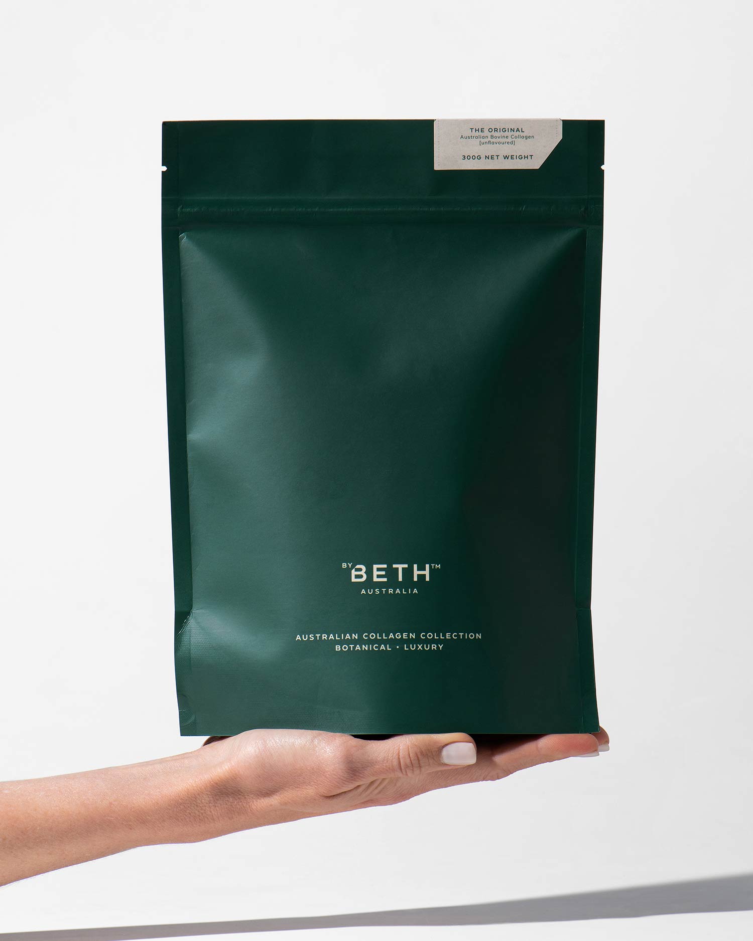 THE ORIGINAL <br>Unflavoured Bovine Collagen Refill Pouch 300g - ByBeth.com