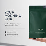 Your morning stir: 2g of THE ORIGINAL Collagen and 5g of creatine in one glass