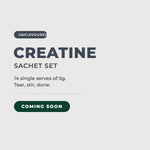 CREATINE Sachet Set, 14 single serves of 5g, coming soon