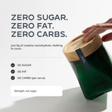 Zero sugar, zero fat, zero carbs per 5g serve