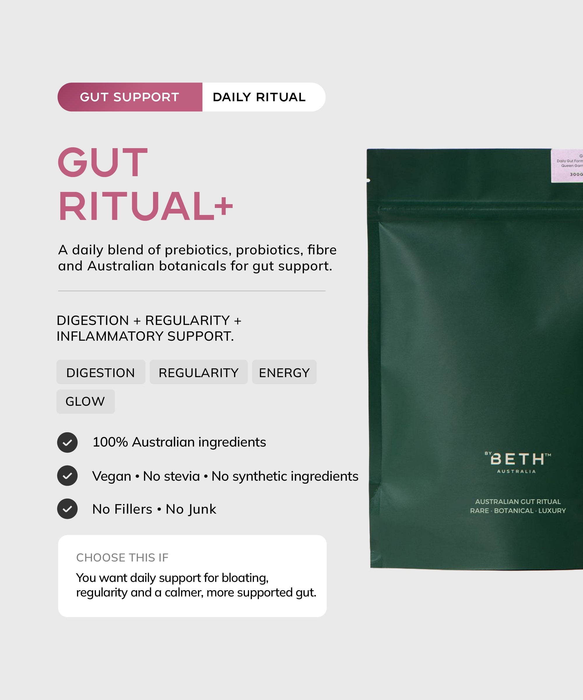 Gut Ritual+ refill pouch 300g