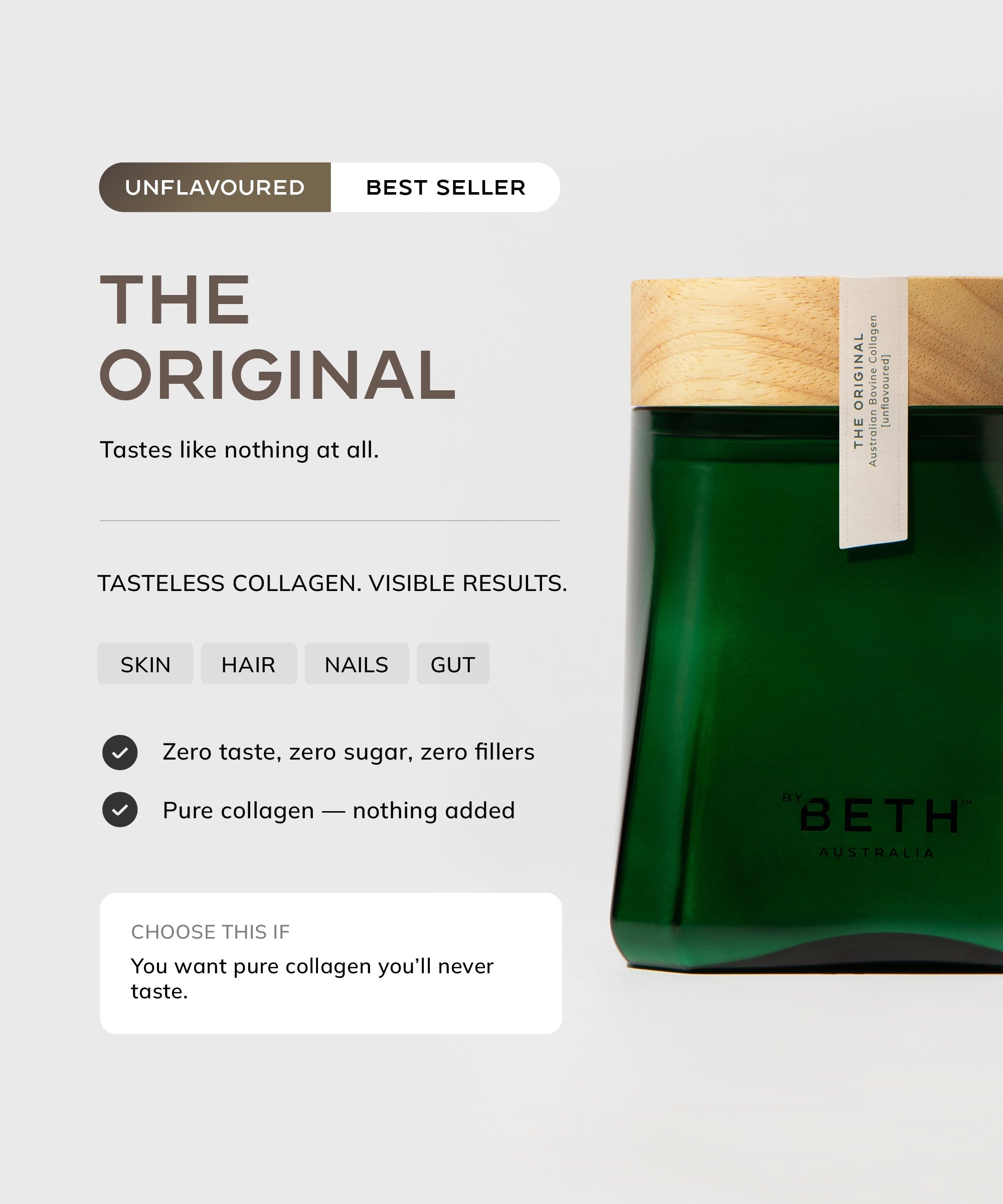 The Original collagen glass vessel 300g